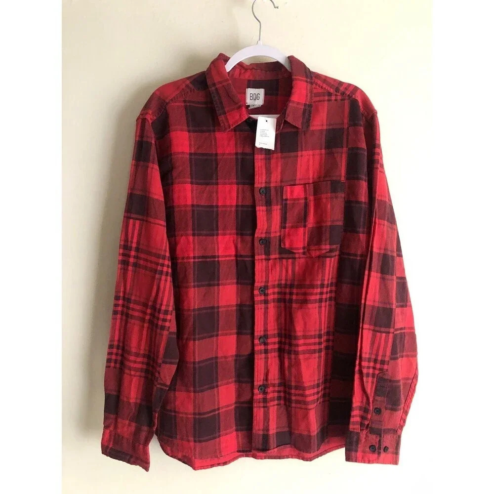 Urban Outfitters BDG button up collared long sleeve shirt L NWT!
